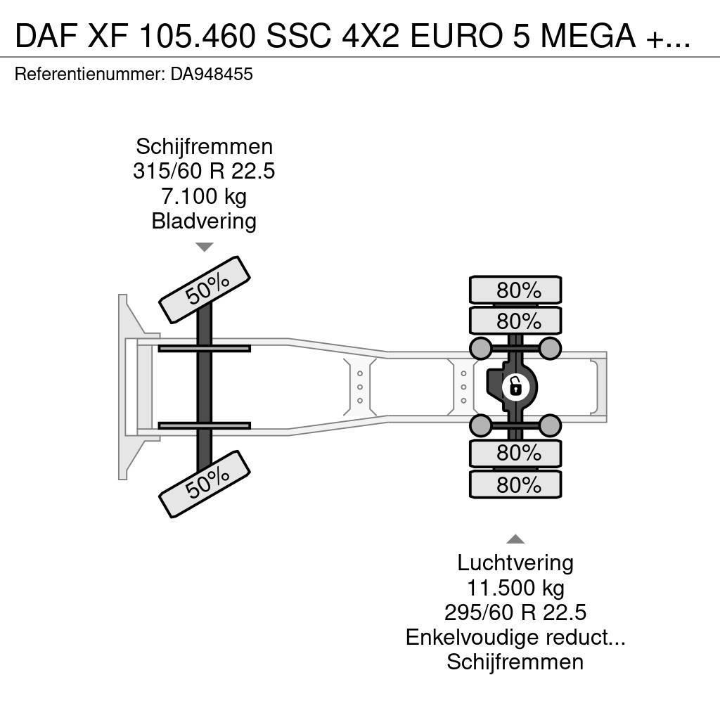 DAF XF 105.460 SSC 4X2 EURO 5 MEGA + RETARDER Sadulveokid