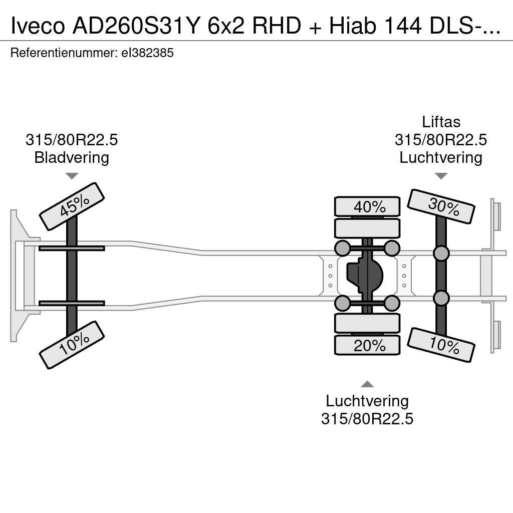 Iveco AD260S31Y 6x2 RHD + Hiab 144 DLS-2 Pro Madelautod