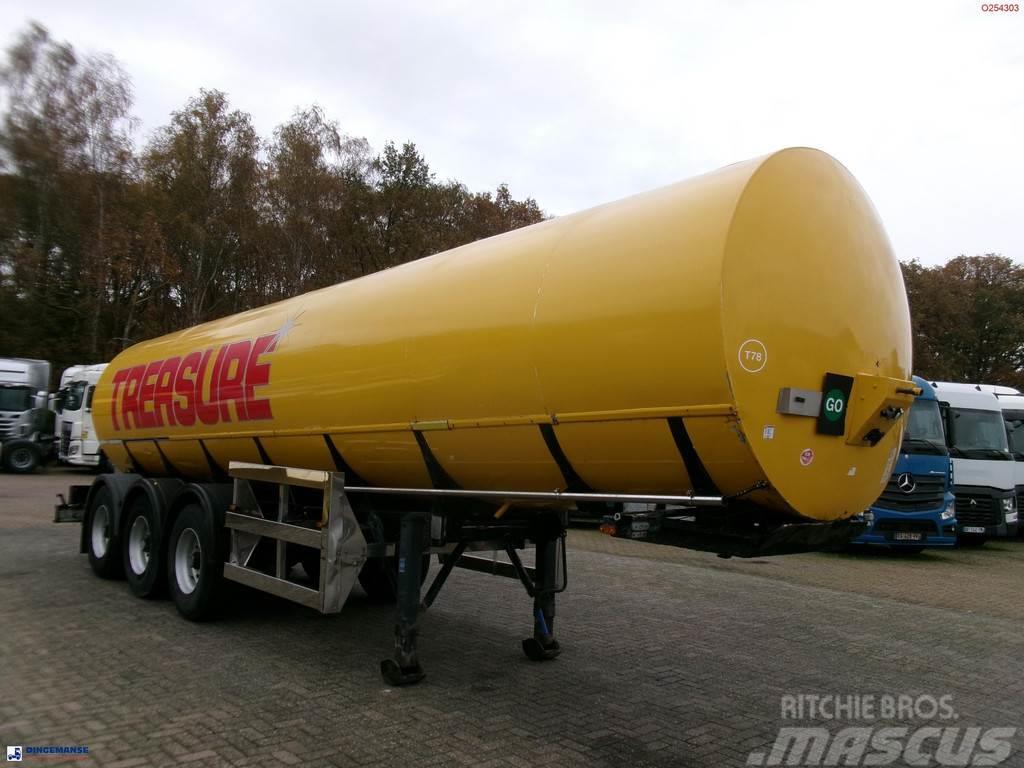  Crane Fruehauf Food (beer) tank inox 30 m3 / 2 com Tsistern poolhaagised