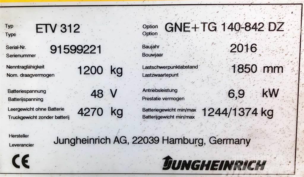 Jungheinrich ETV320-BJ2016-2000KG-KAMERA-8,42M Miniekskavaatorid < 7 t