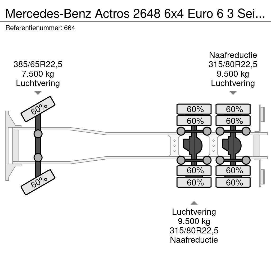 Mercedes-Benz Actros 2648 6x4 Euro 6 3 Seitenkipper! Kallurid