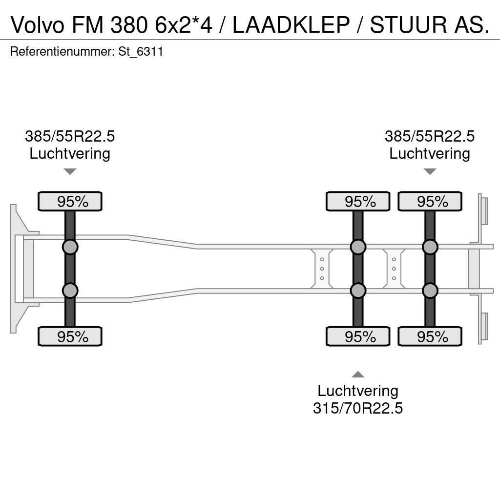 Volvo FM 380 6x2*4 / LAADKLEP / STUUR AS. Furgoonautod
