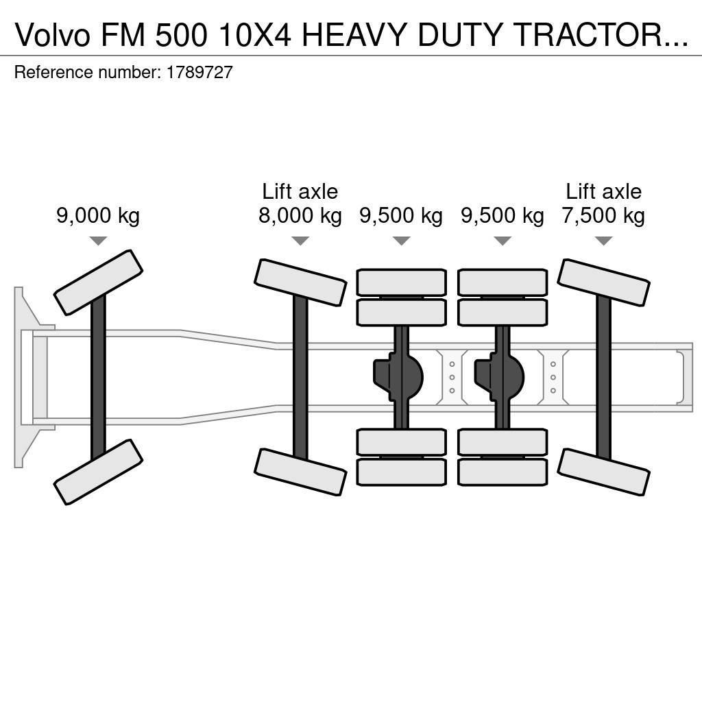 Volvo FM 500 10X4 HEAVY DUTY TRACTOR/SZM/TREKKER Sadulveokid