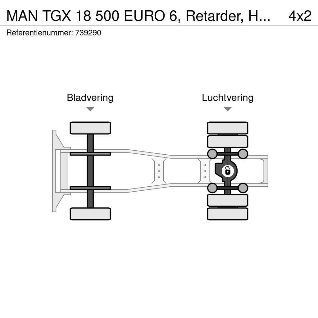 MAN TGX 18 500 EURO 6, Retarder, Hydraulic Sadulveokid