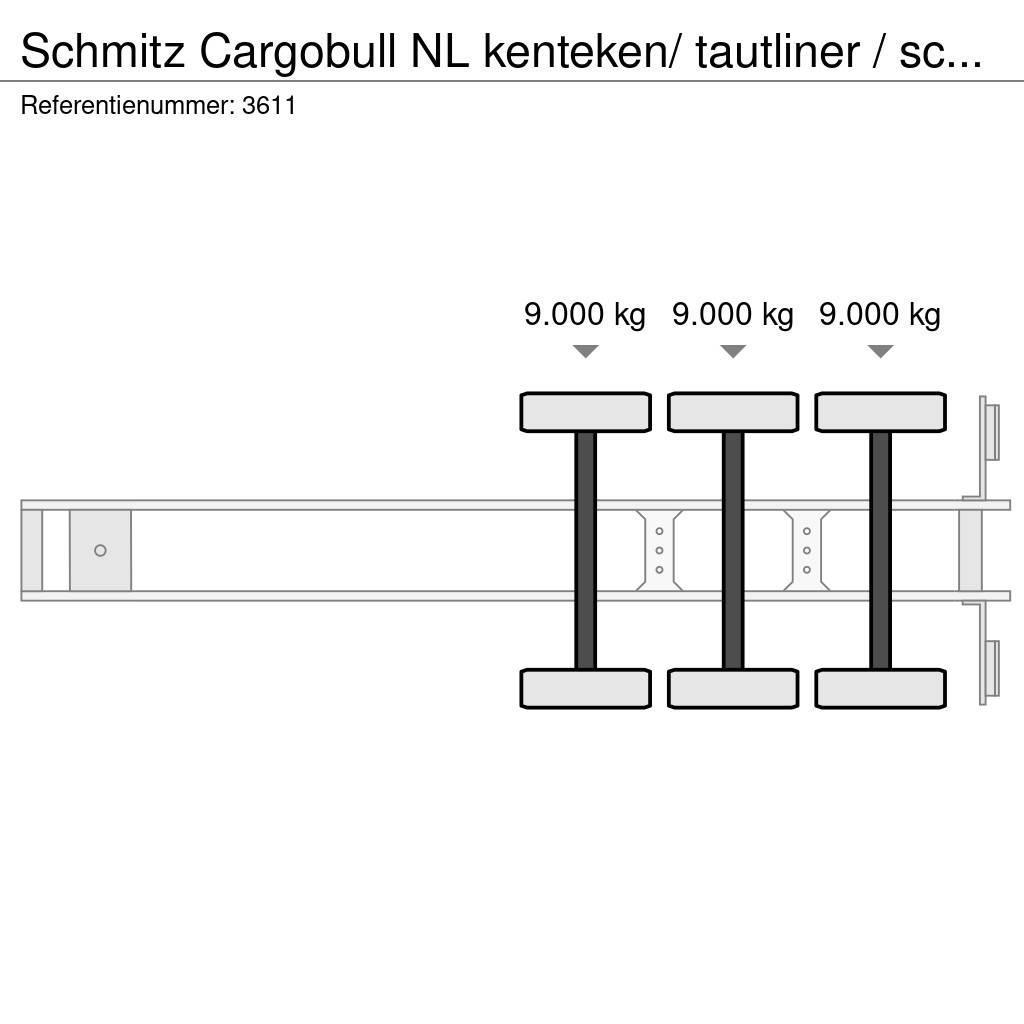 Schmitz Cargobull NL kenteken/ tautliner / schuifzeil / laadklep Tentpoolhaagised