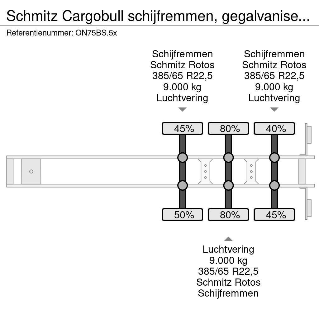 Schmitz Cargobull schijfremmen, gegalvaniseerd, Huckepack, rongpotte Tentpoolhaagised