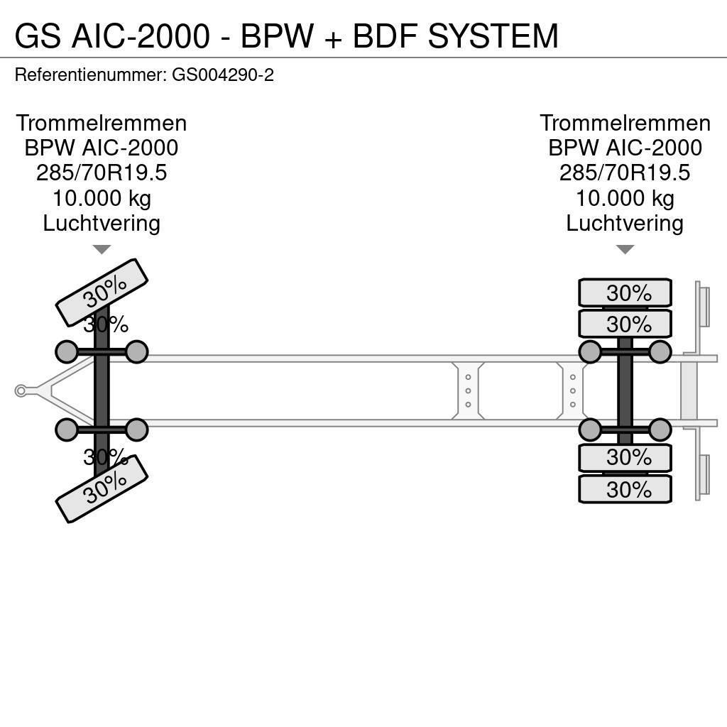 GS AIC-2000 - BPW + BDF SYSTEM Konteinerveohaagised