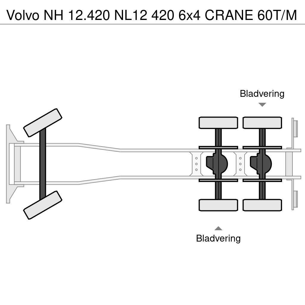 Volvo NH 12.420 NL12 420 6x4 CRANE 60T/M Maastikutõstukid