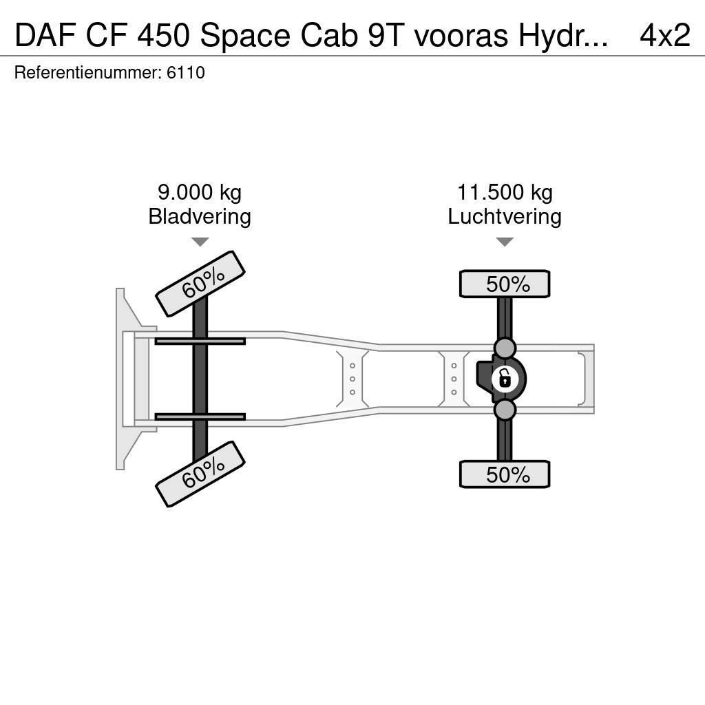 DAF CF 450 Space Cab 9T vooras Hydraulic NL Truck Sadulveokid