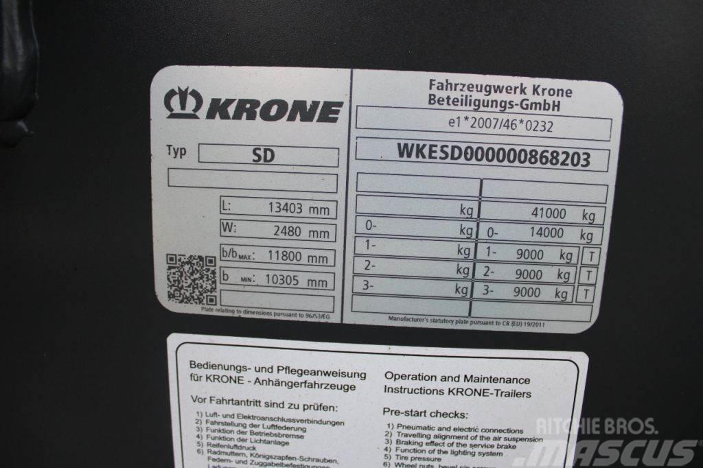 Krone 3x axle + 2x20/30/40/45ft + High Cube + BE APK 07- Konteinerveo poolhaagised