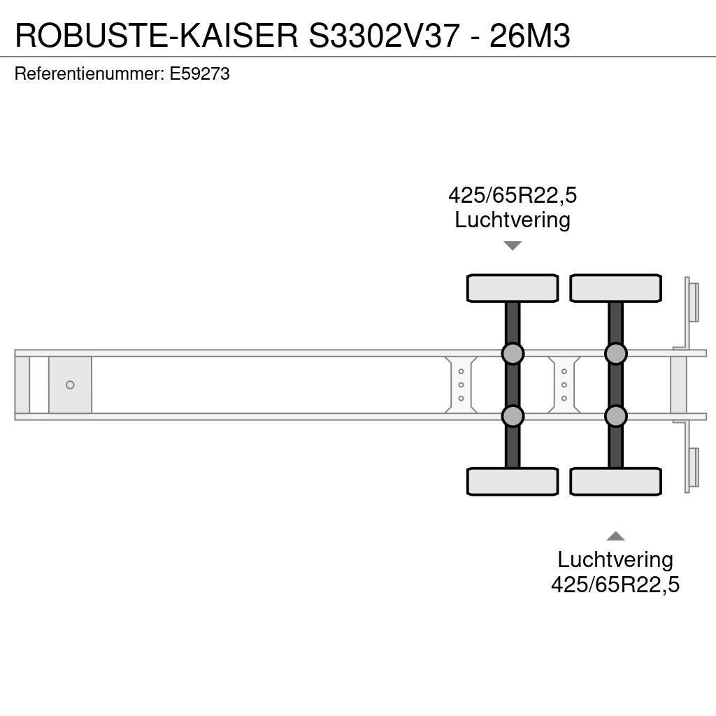  Robuste-Kaiser S3302V37 - 26M3 Kallur-poolhaagised