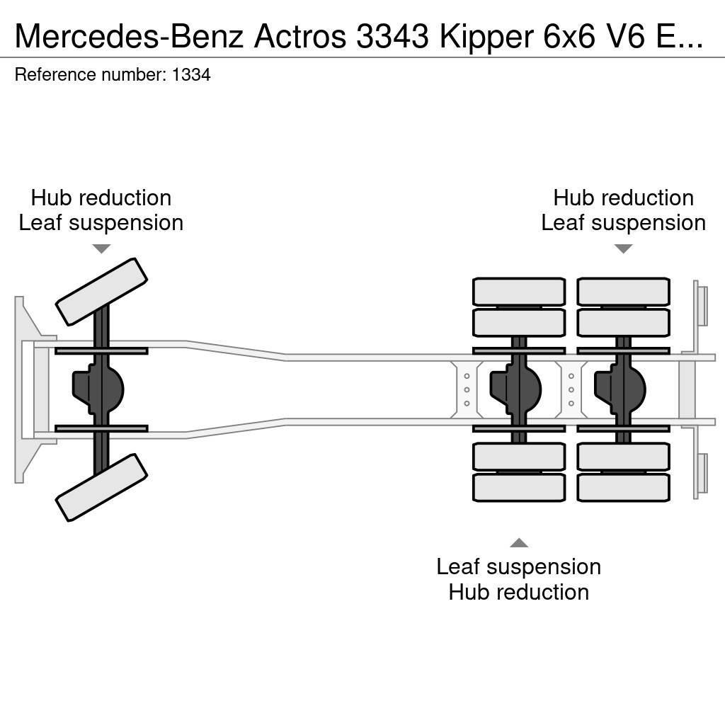 Mercedes-Benz Actros 3343 Kipper 6x6 V6 EPS Gearbox Full Steel B Kallurid