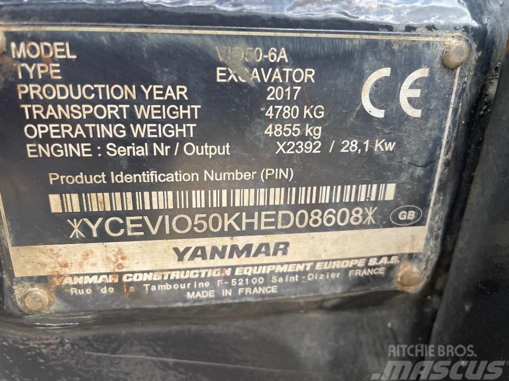 Yanmar Vio 50-6A Miniekskavaatorid < 7 t