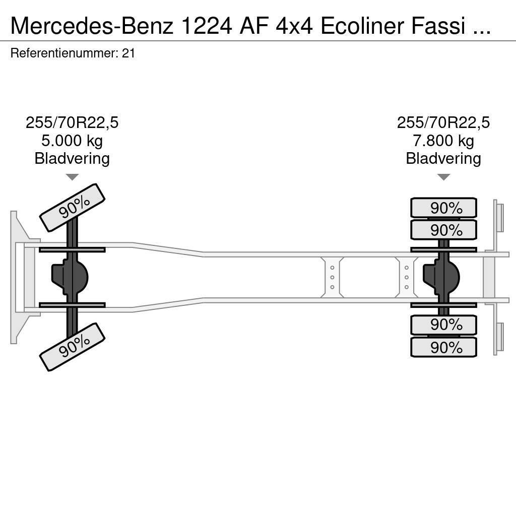 Mercedes-Benz 1224 AF 4x4 Ecoliner Fassi F85.23 Winde Beleuchtun Maastikutõstukid