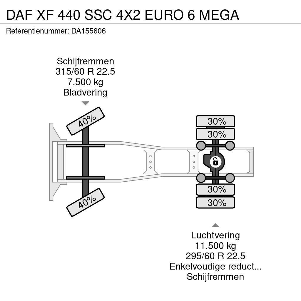 DAF XF 440 SSC 4X2 EURO 6 MEGA Sadulveokid