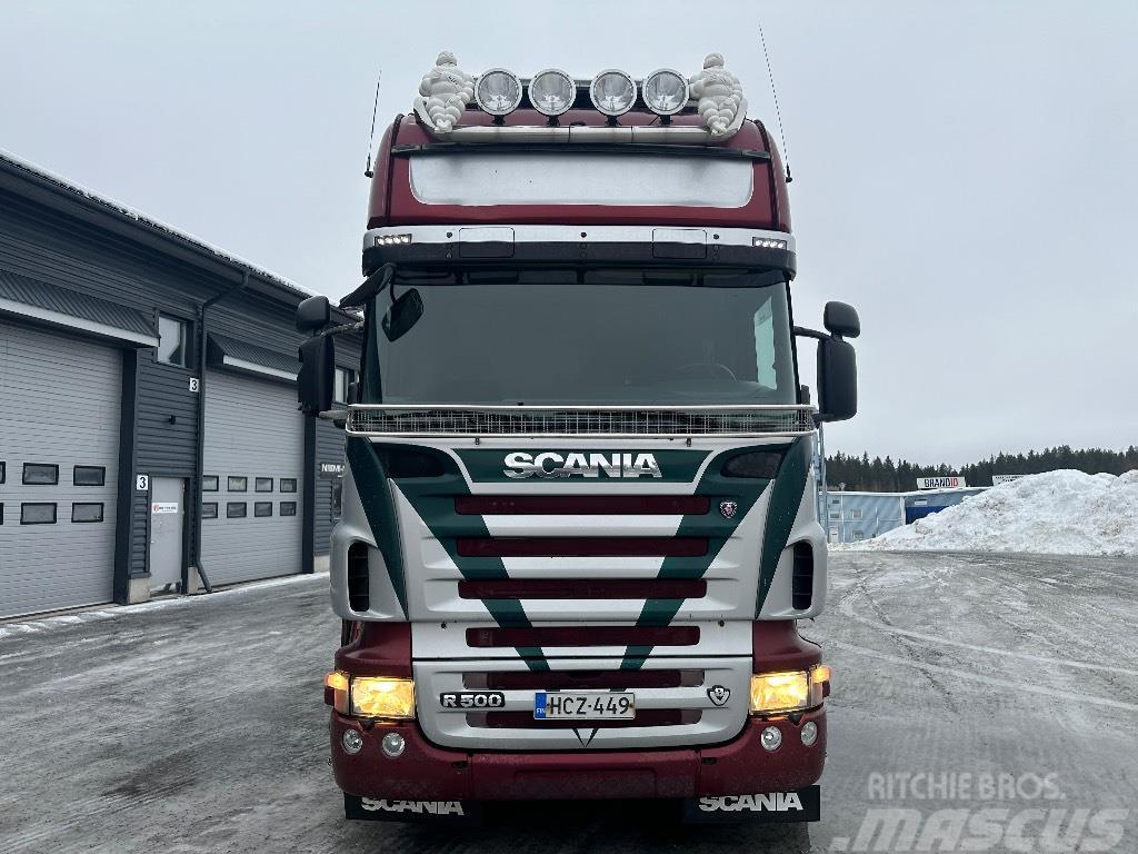 Scania R500 6x2 hiab nosturilla Sadulveokid