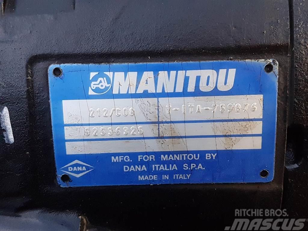 Manitou -Spicer Dana 212/C08-52536325-Axle/Achse/As Sillad