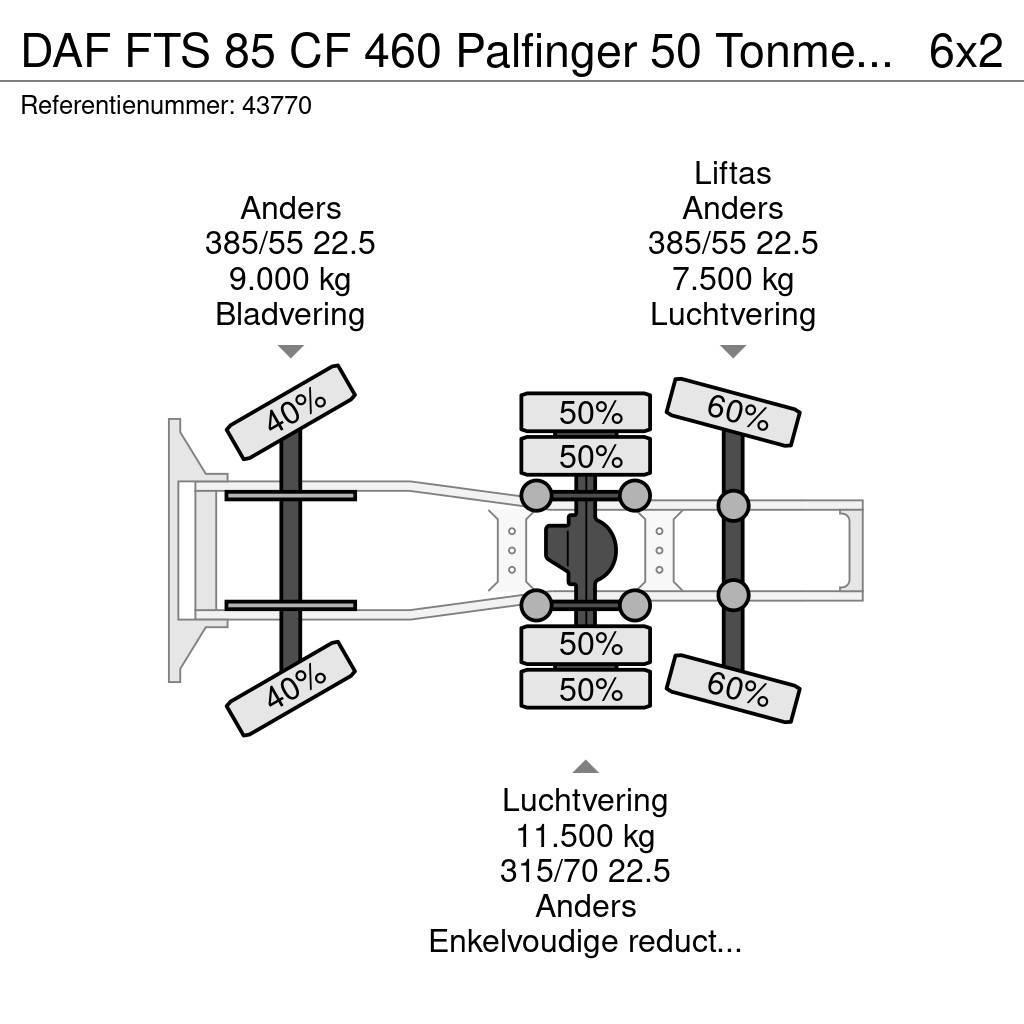 DAF FTS 85 CF 460 Palfinger 50 Tonmeter laadkraan Sadulveokid