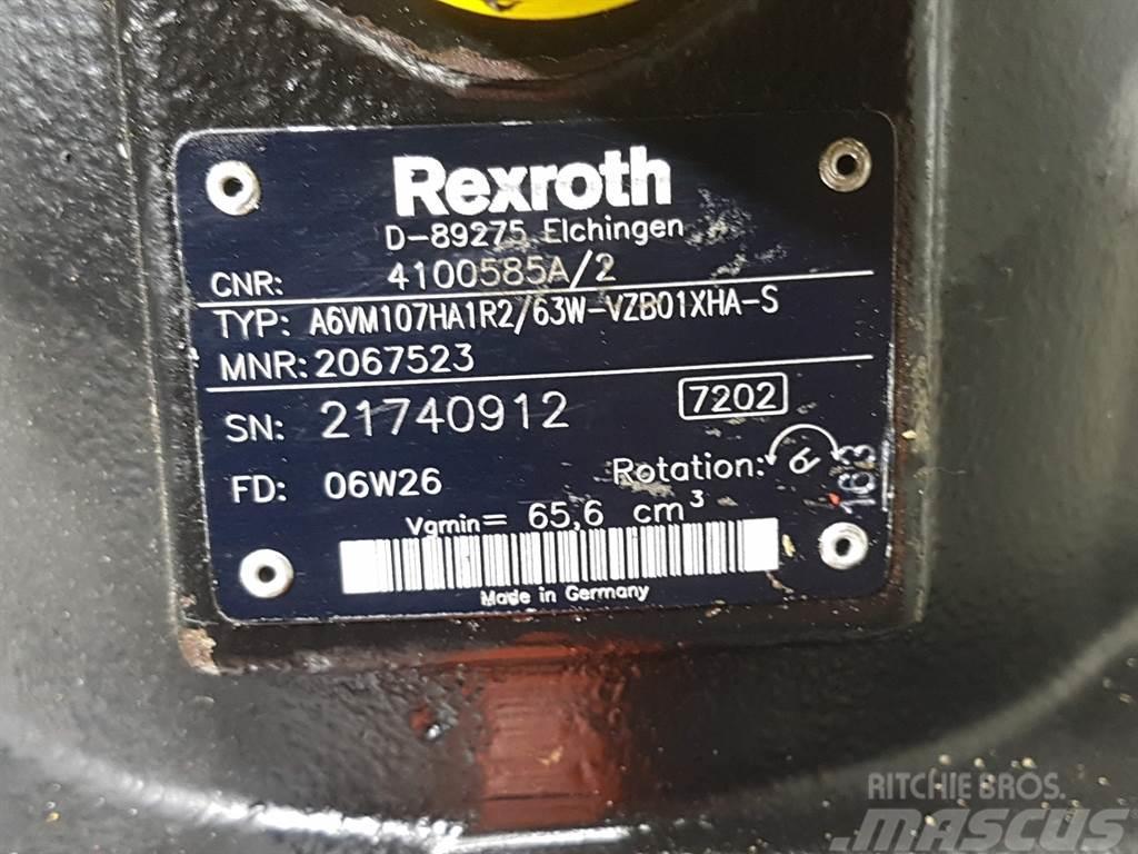 Ahlmann AZ150-Rexroth A6VM107HA1R2/63W-Drive motor Hüdraulika