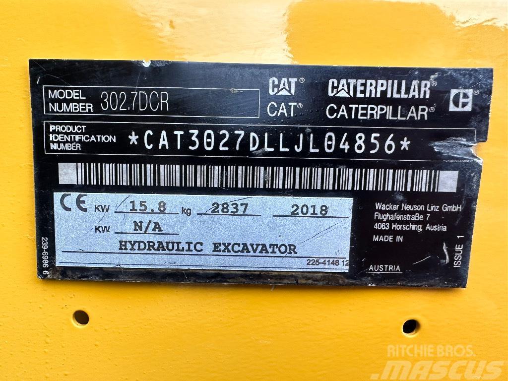 CAT 302.7 D CR Miniekskavaatorid < 7 t