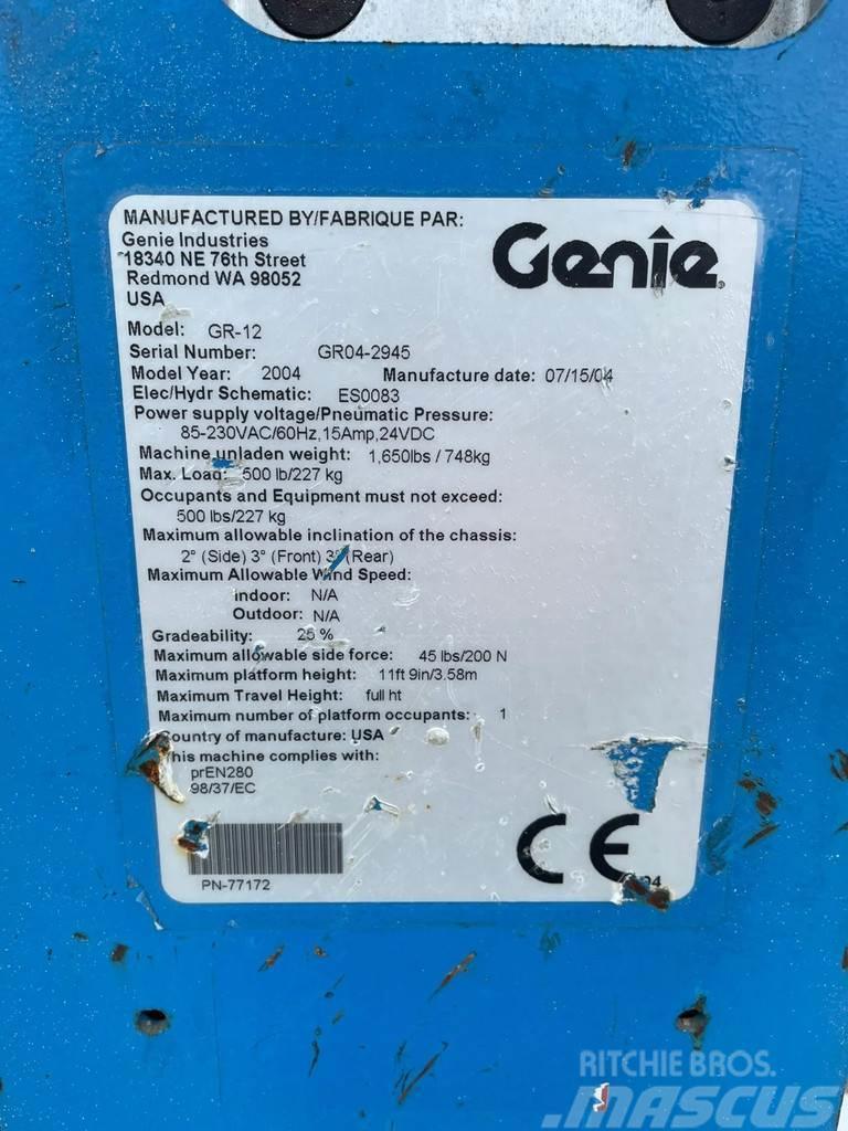Genie GR-12 | 5.4 METER | 227 KG Muud tõstukid ja platvormid