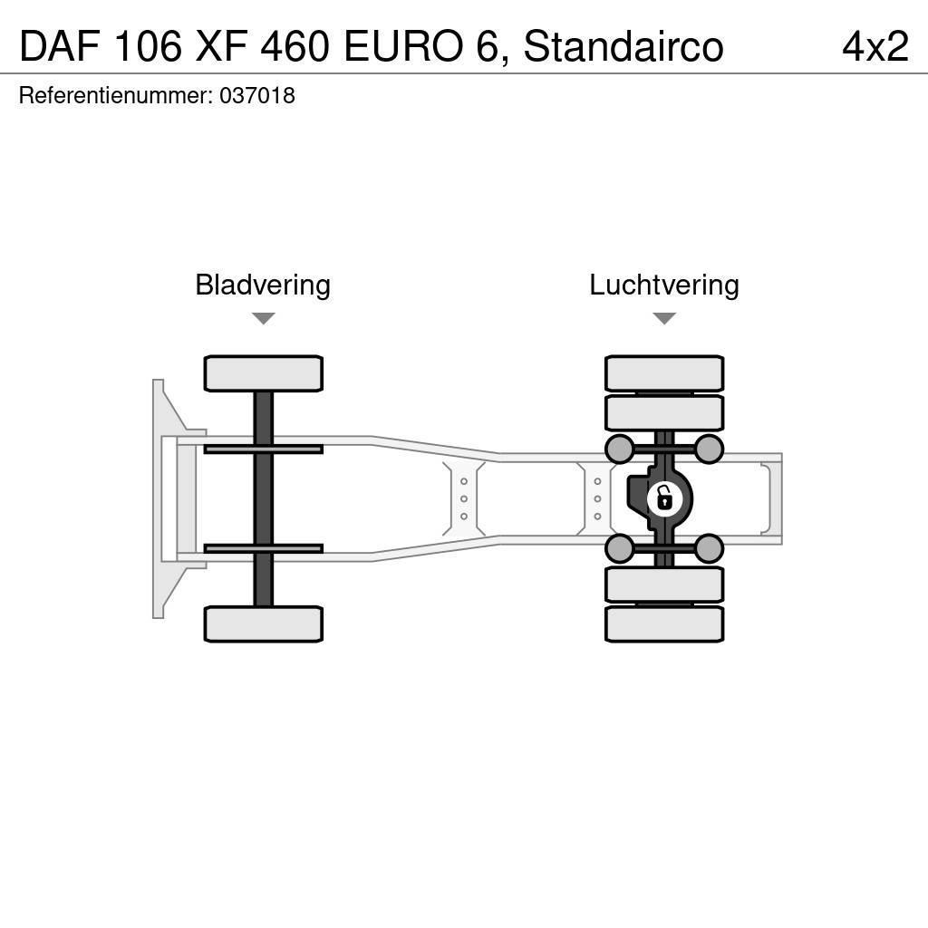 DAF 106 XF 460 EURO 6, Standairco Sadulveokid