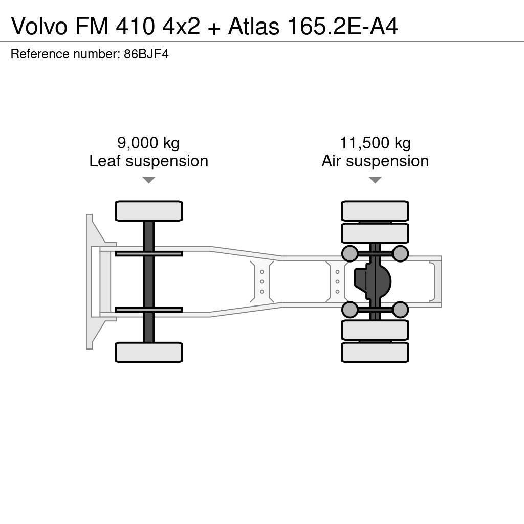 Volvo FM 410 4x2 + Atlas 165.2E-A4 Sadulveokid