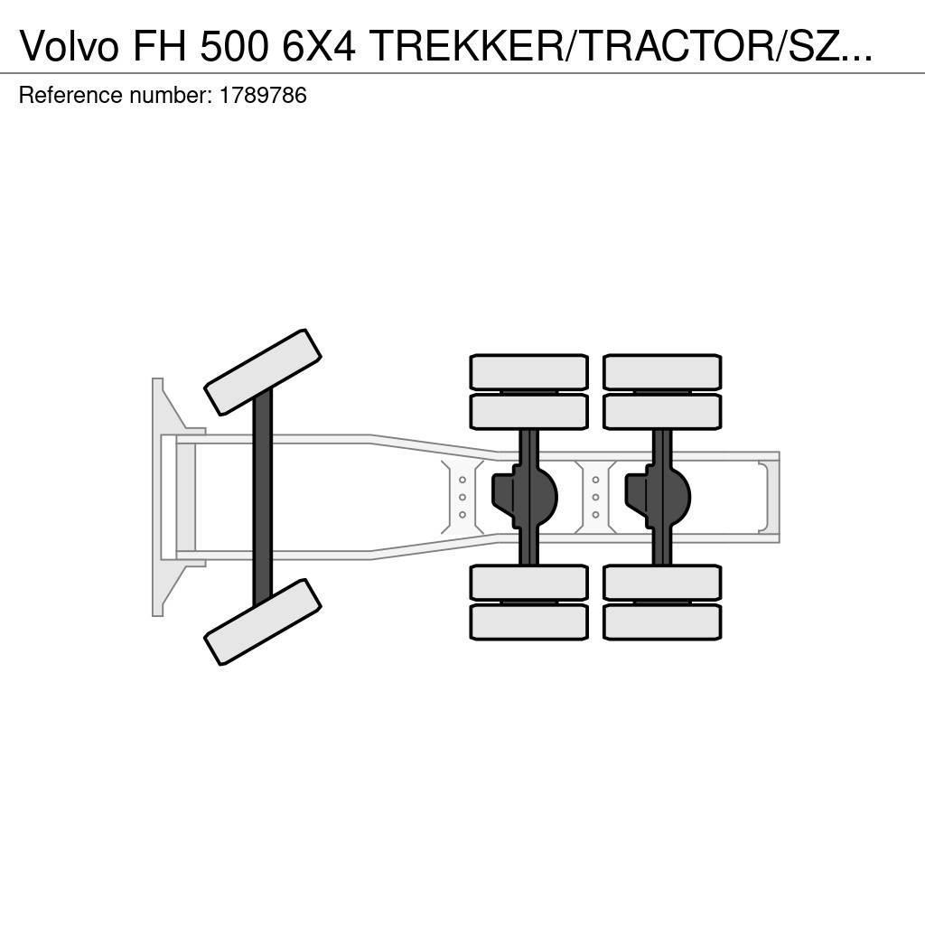Volvo FH 500 6X4 TREKKER/TRACTOR/SZM EURO 6 HYDRAULIC Sadulveokid