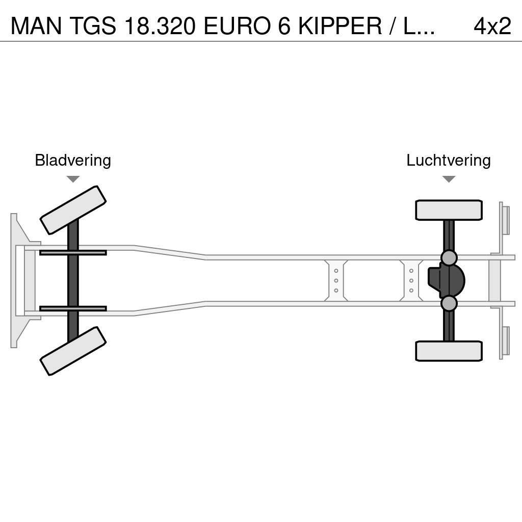 MAN TGS 18.320 EURO 6 KIPPER / LOW KM / 2 ZIJDIGE KIPP Kallurid
