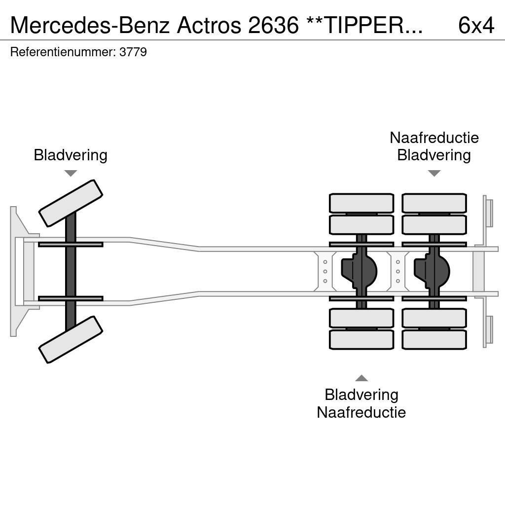 Mercedes-Benz Actros 2636 **TIPPER+HMF2503 K4 (4x) + RADIO - TOP Kallurid