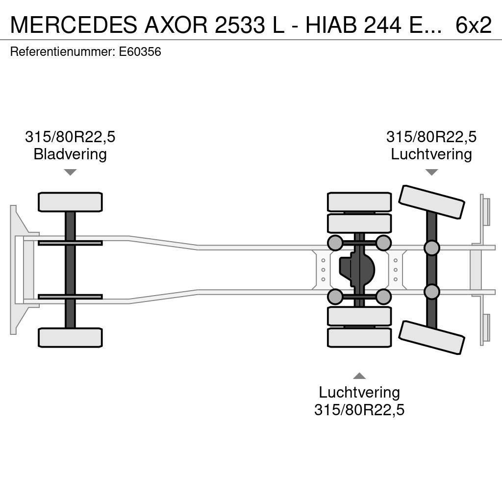 Mercedes-Benz AXOR 2533 L - HIAB 244 E-4 HIPRO Kallurid