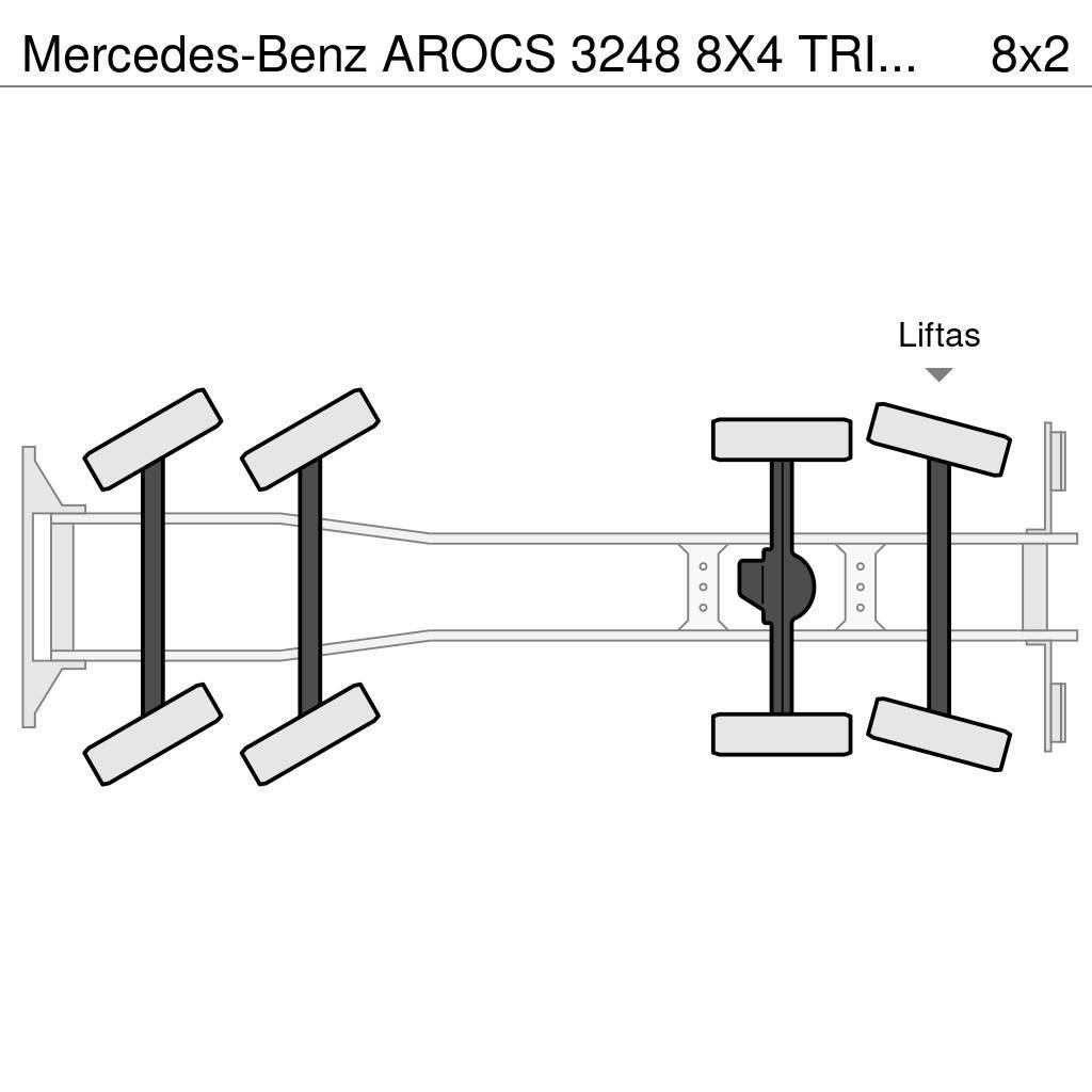 Mercedes-Benz AROCS 3248 8X4 TRIDEM HAAKSYSTEEM + FASSI F365RA K Konksliftveokid