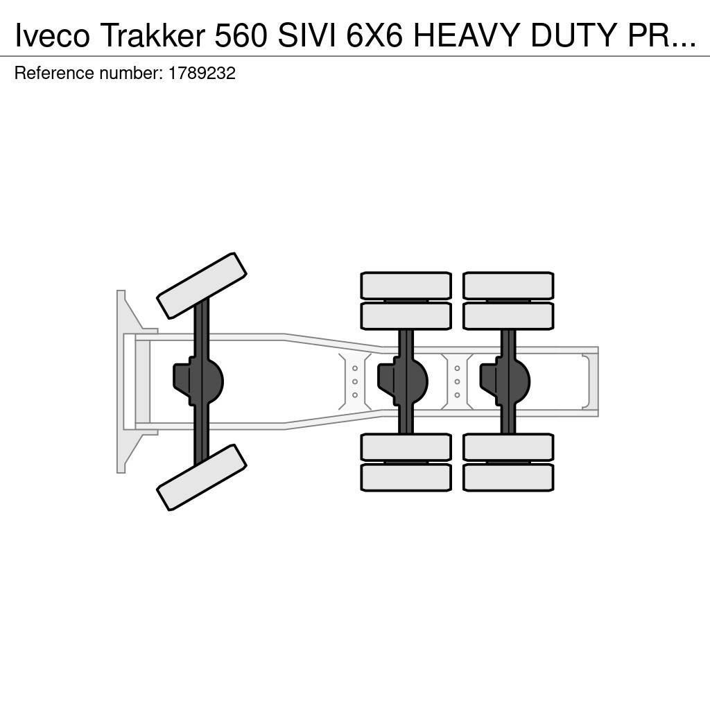 Iveco Trakker 560 SIVI 6X6 HEAVY DUTY PRIME MOVER 275 TO Sadulveokid