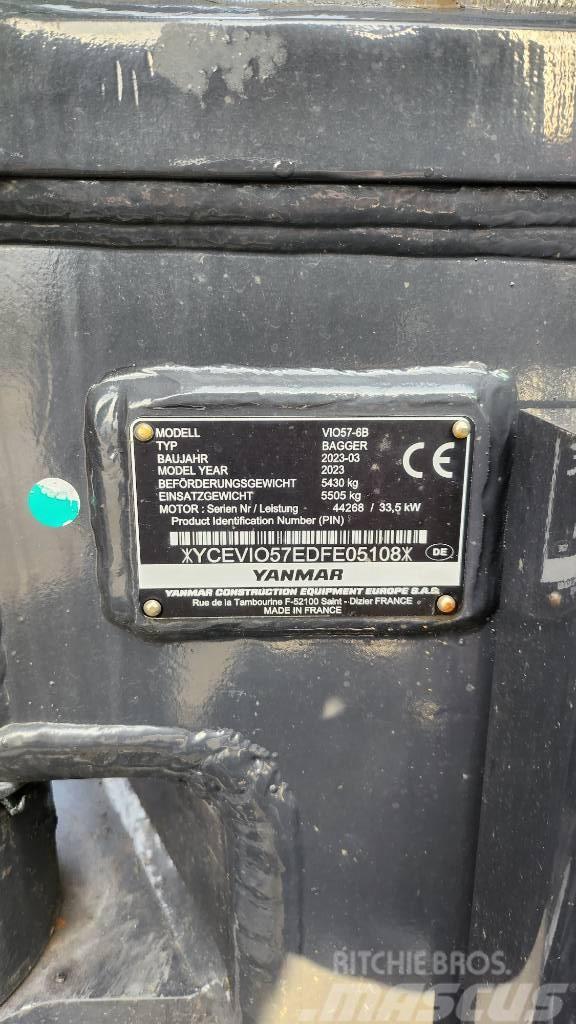 Yanmar Vio57-6B Advance Nullheck Powertilt HS03 Miniekskavaatorid < 7 t