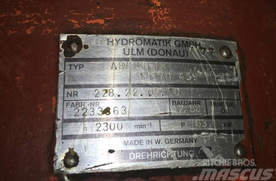 Hydromatik O&K RH6 Pompa hydrauliczna A8V 80 ER Hüdraulika