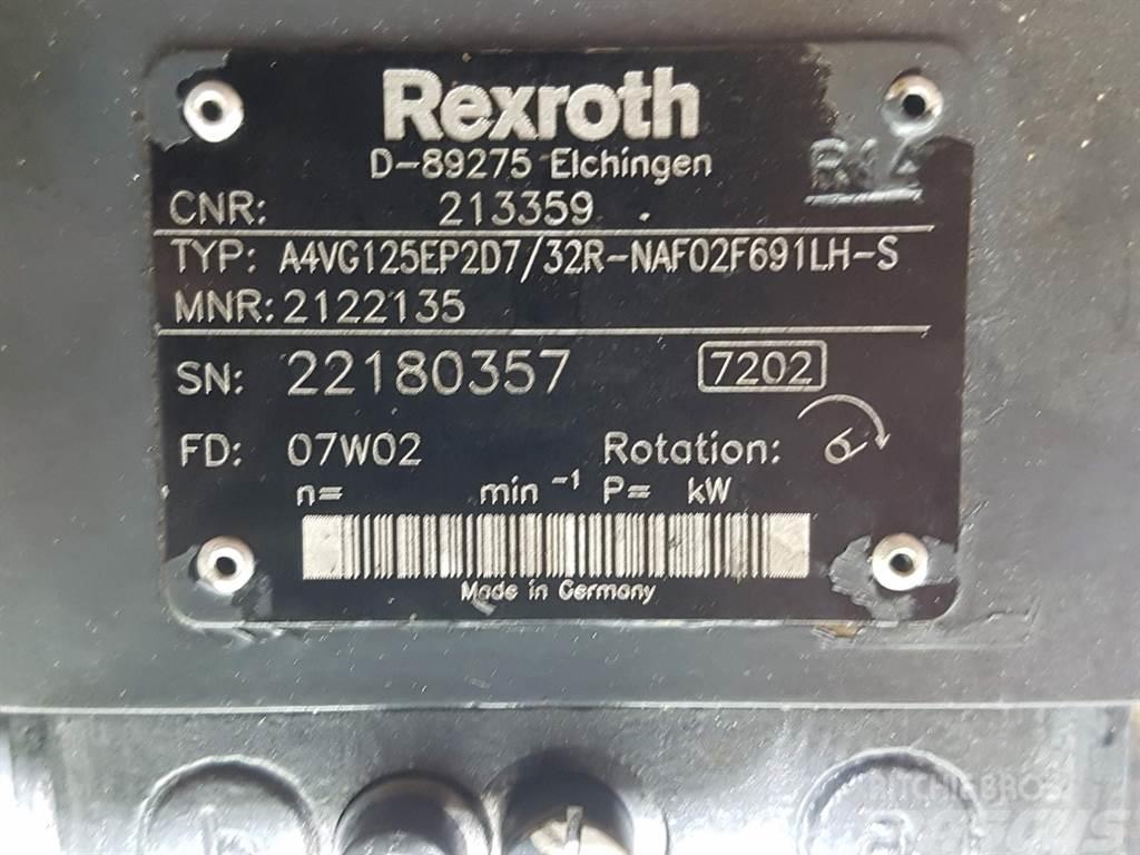 Rexroth A4VG125EP2D7/32R - 213359 - Drive pump/Fahrpumpe Hüdraulika