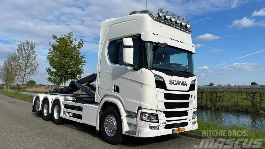 Scania R650 V8 21 ton VDL haaksysteem / euro6 / APK / PTO Konksliftveokid
