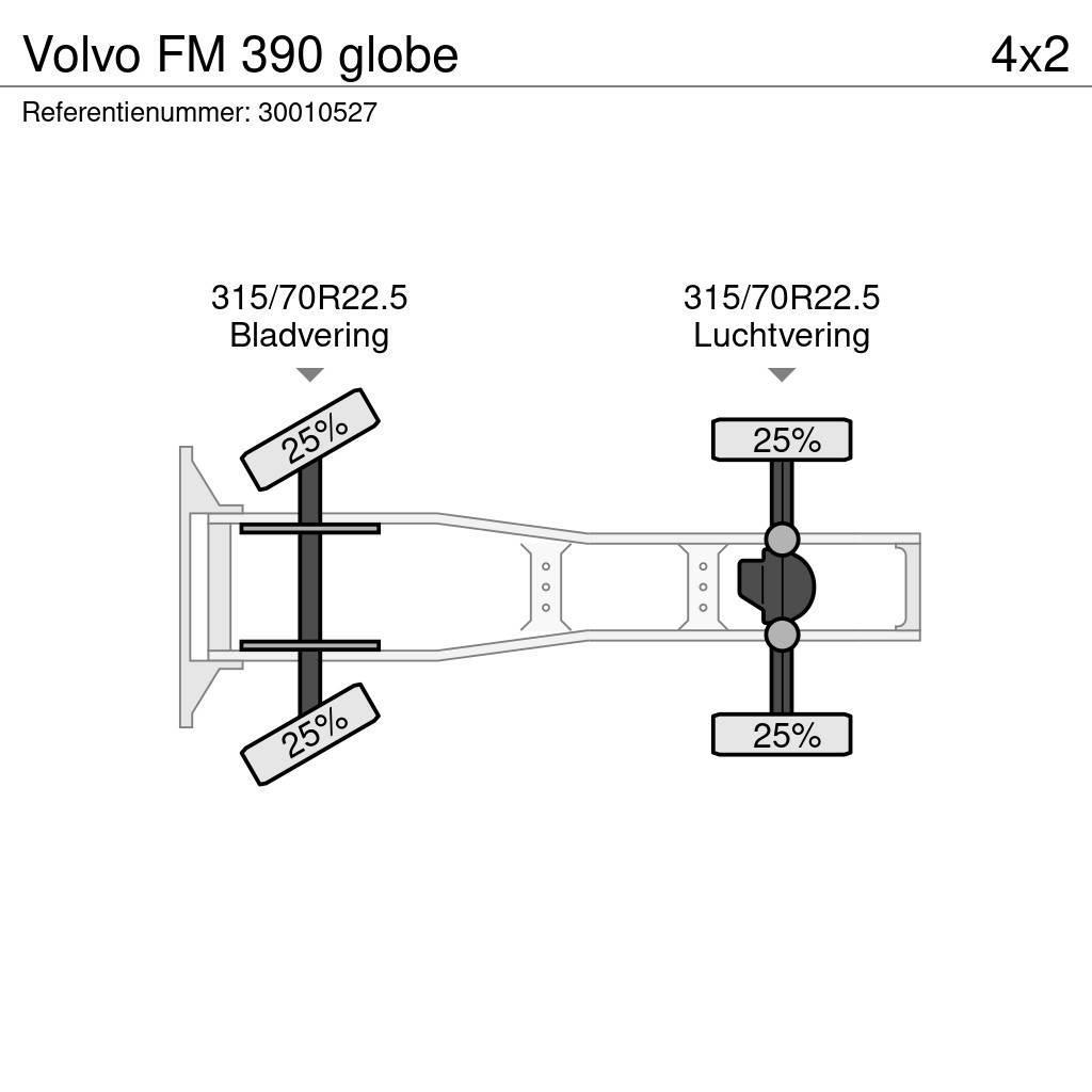 Volvo FM 390 globe Sadulveokid