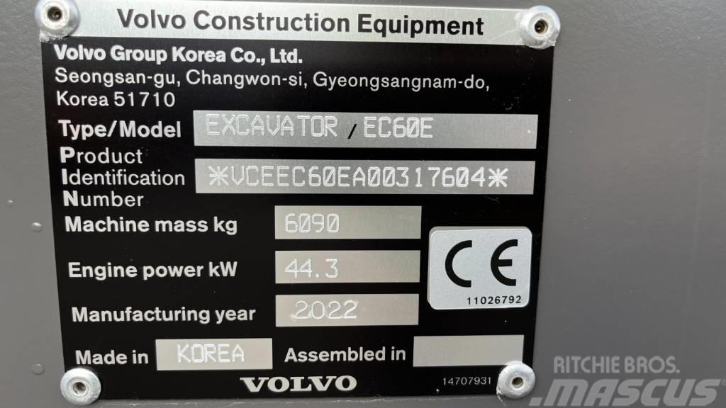 Volvo EC60E Miniekskavaatorid < 7 t