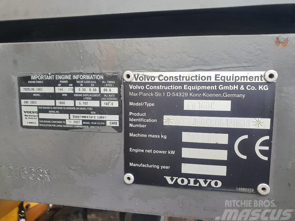 Volvo EW 160 C Ratasekskavaatorid