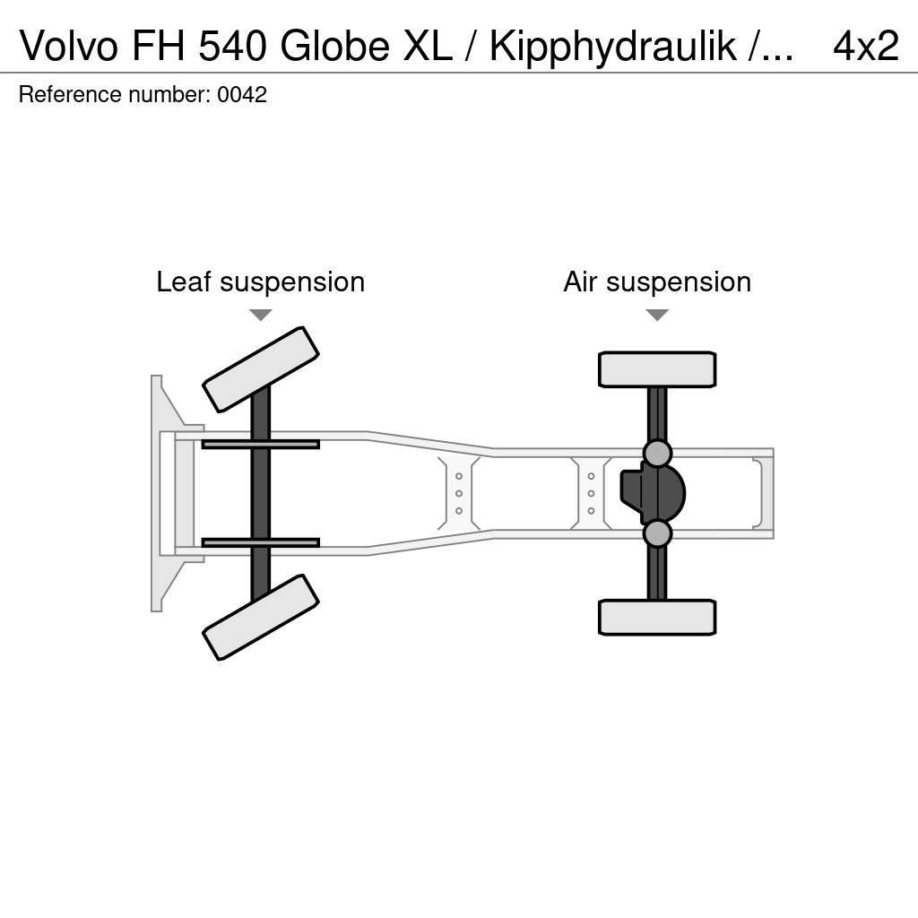 Volvo FH 540 Globe XL / Kipphydraulik / Euro 6 Sadulveokid