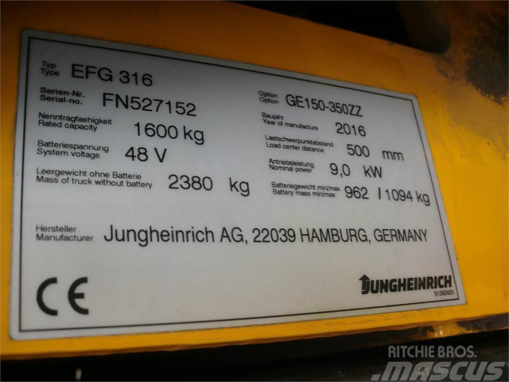 Jungheinrich EFG 316 350 ZT Elektritõstukid