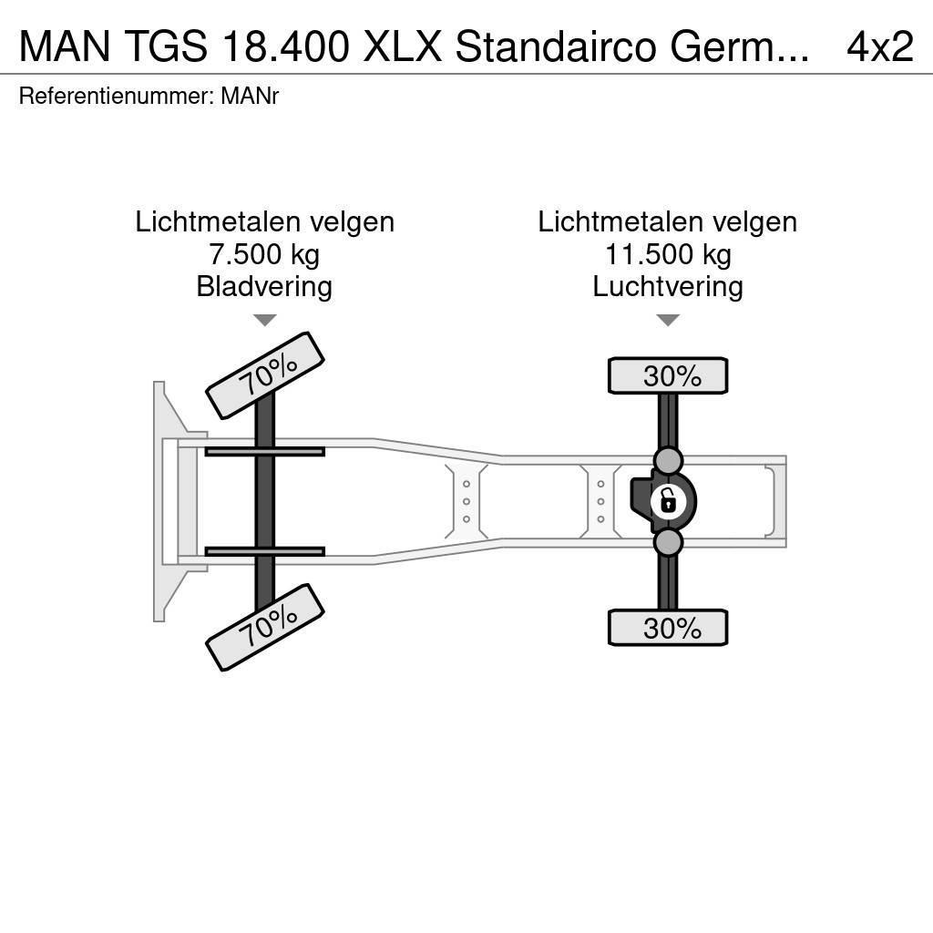 MAN TGS 18.400 XLX Standairco German truck Sadulveokid
