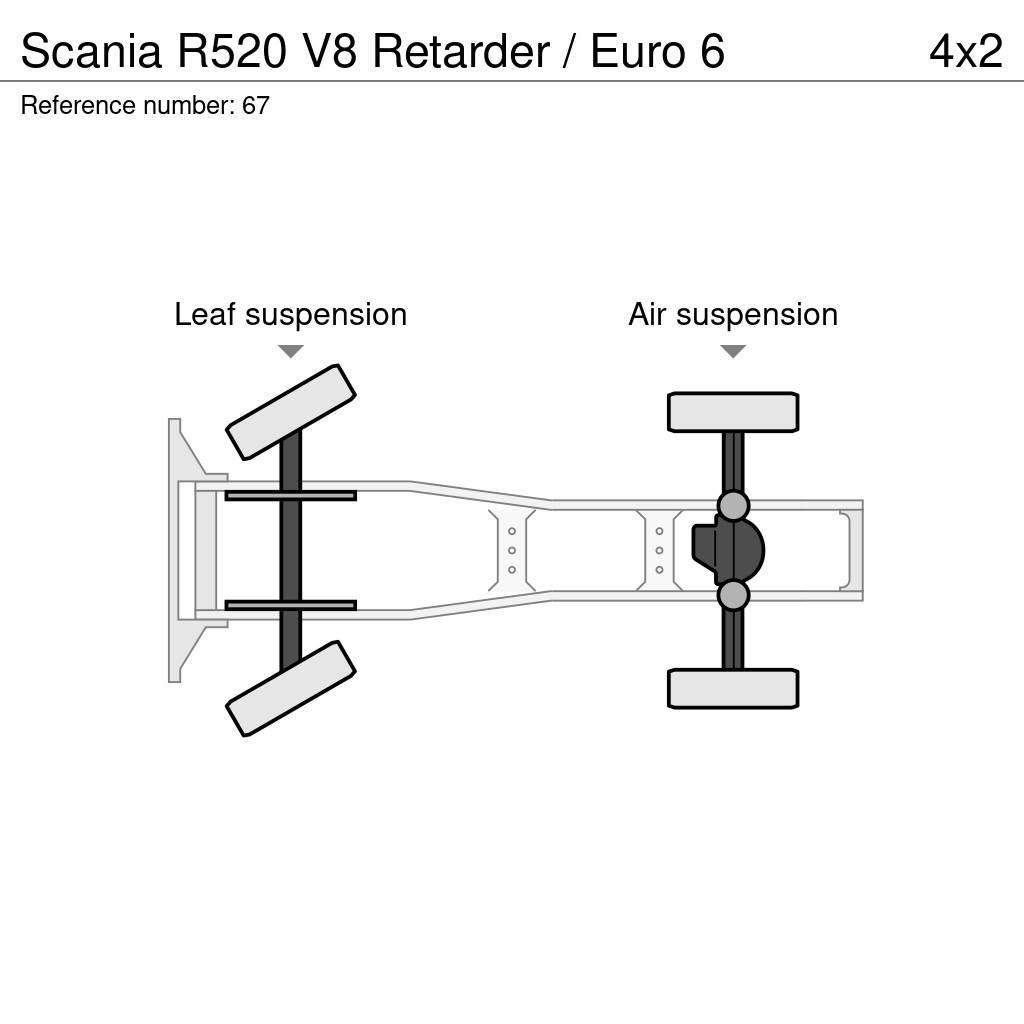 Scania R520 V8 Retarder / Euro 6 Sadulveokid