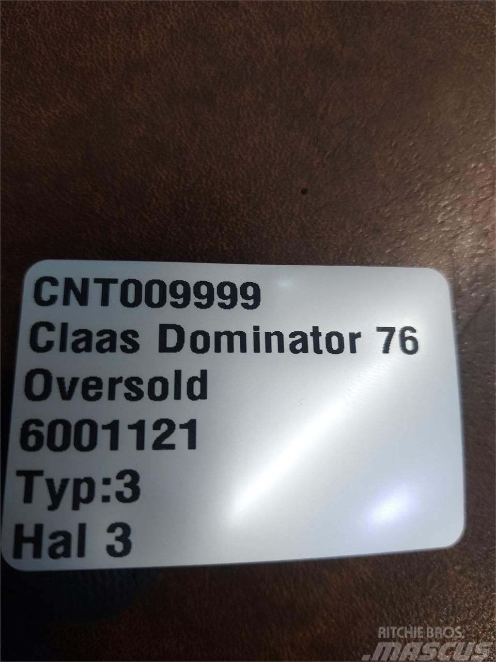 CLAAS Dominator 76 Liivapuisturid ja soolapuisturid