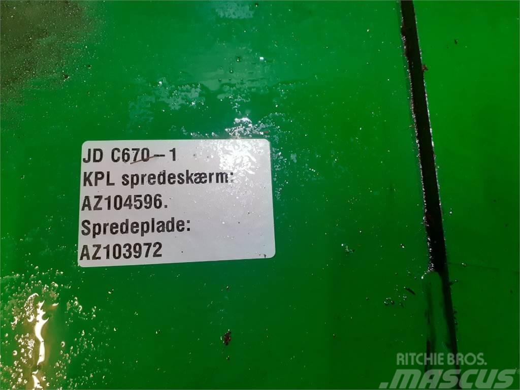 John Deere C670 Lisavarustus ja komponendid
