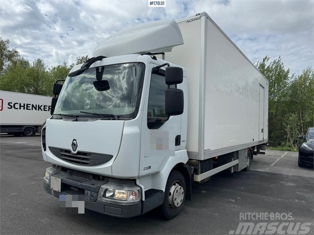 Renault Midlum 4x2 box truck w/ side door and lift. 136,00 Furgoonautod