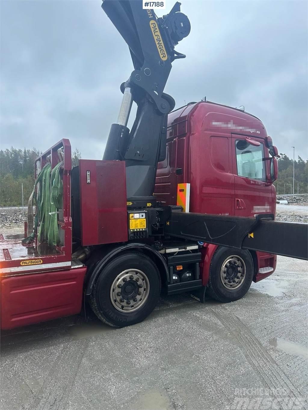 Scania R580 crane truck w/ 78 t/m Palfinger crane. Jib, w Kraanaga veokid