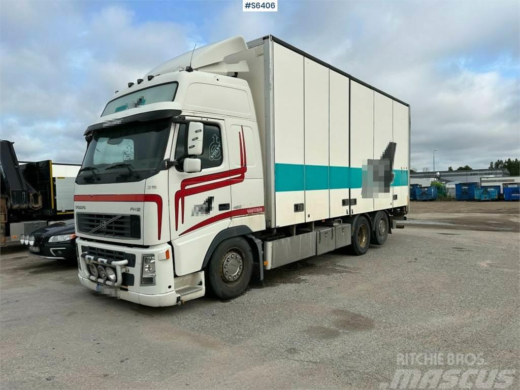 Volvo FH12 6x2 Box truck with opening side and tail lift Box body trucks