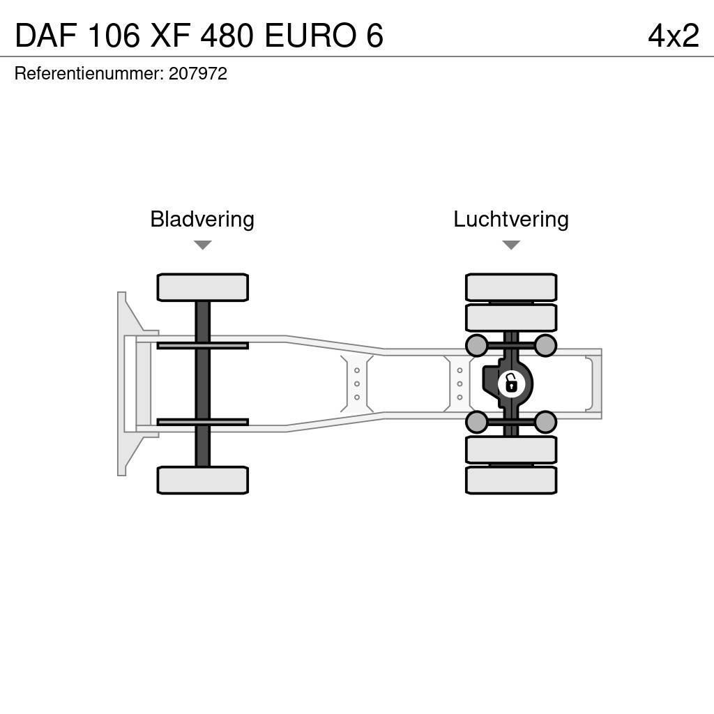 DAF 106 XF 480 EURO 6 Sadulveokid